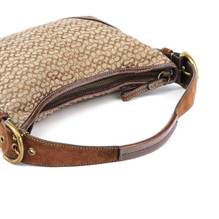 Coach 6351 Brown Signature Canvas Shoulder Bag