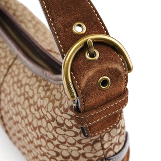 Coach 6351 Brown Signature Canvas Shoulder Bag