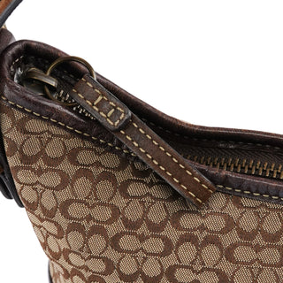 Coach 6351 Brown Signature Canvas Shoulder Bag