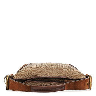 Coach 6351 Brown Signature Canvas Shoulder Bag