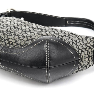 Coach 6351 Grey Black Signature Soho Shoulder Bag
