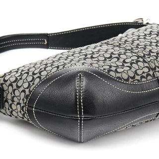 Coach 6351 Grey Black Signature Soho Shoulder Bag
