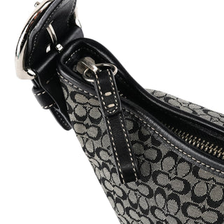 Coach 6351 Grey Black Signature Soho Shoulder Bag