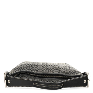 Coach 6351 Grey Black Signature Soho Shoulder Bag