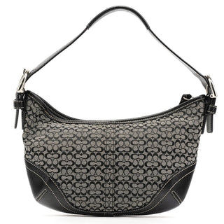 Coach 6351 Grey Black Signature Soho Shoulder Bag