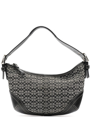Coach 6351 Grey Black Signature Soho Shoulder Bag