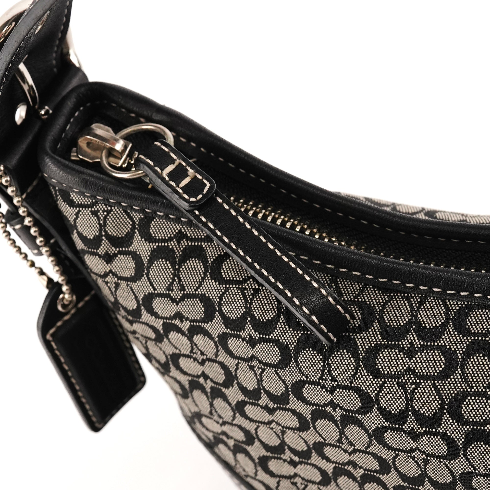 Coach 6351 Grey Black Signature Soho Shoulder Bag