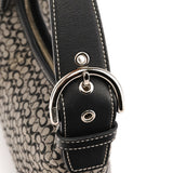 Coach 6351 Grey Black Signature Soho Shoulder Bag