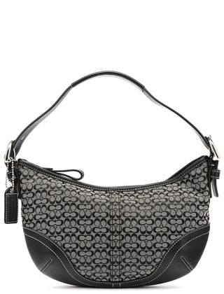 Coach 6351 Grey Black Signature Soho Shoulder Bag
