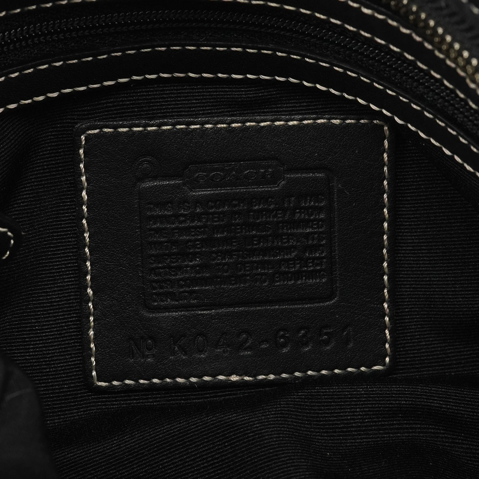 Coach 6351 Grey Black Signature Soho Shoulder Bag