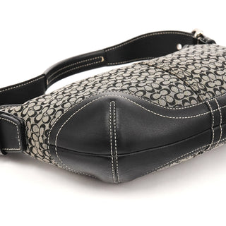 Coach 6351 Grey Black Signature Soho Shoulder Bag
