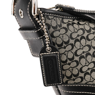 Coach 6351 Grey Black Signature Soho Shoulder Bag