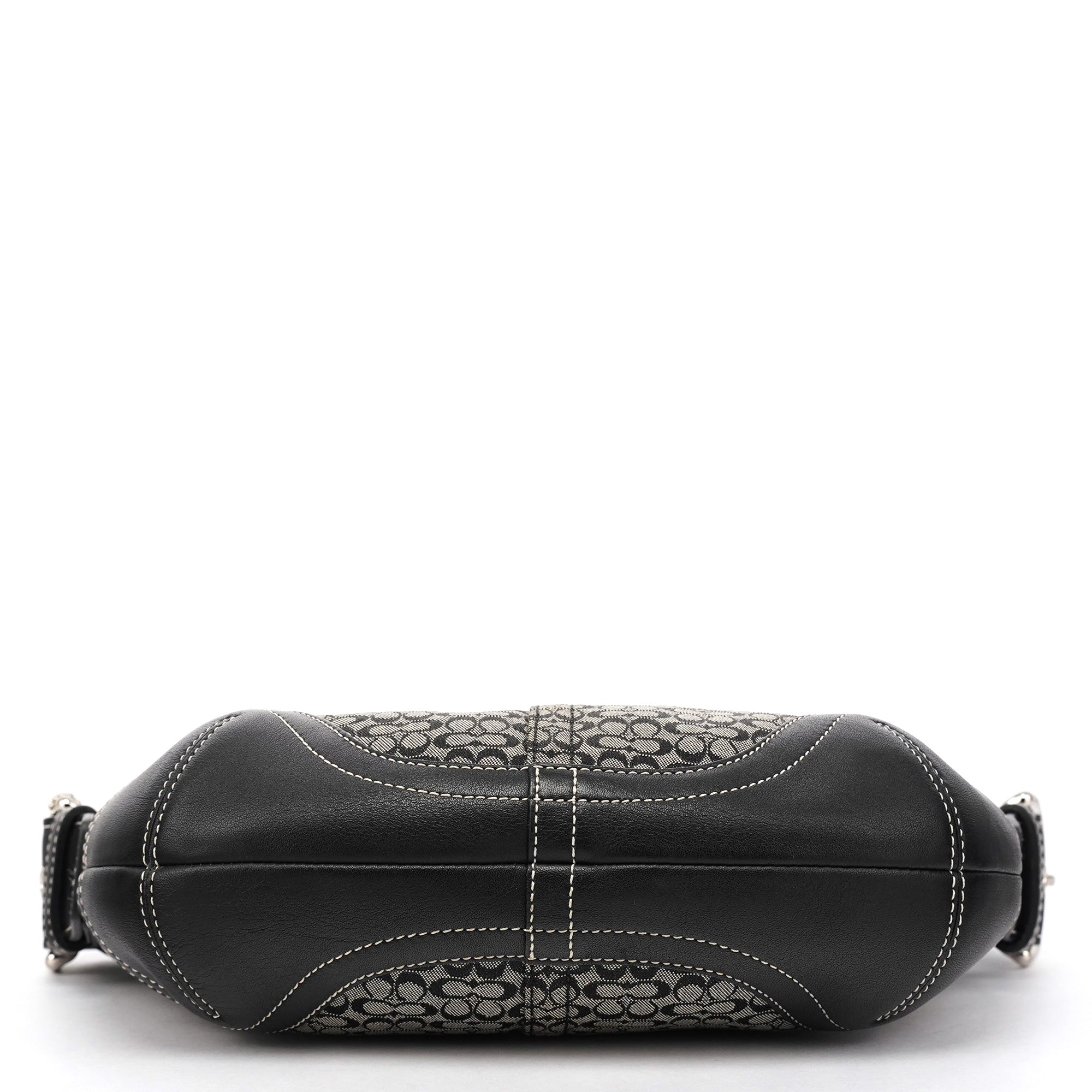 Coach 6351 Grey Black Signature Soho Shoulder Bag