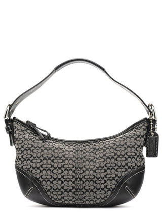 Coach 6351 Grey Black Signature Soho Shoulder Bag