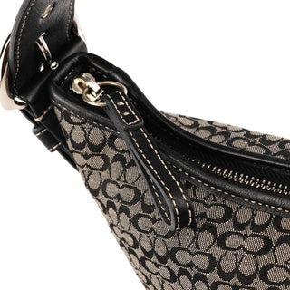 Coach 6351 Grey Black Signature Soho Shoulder Bag