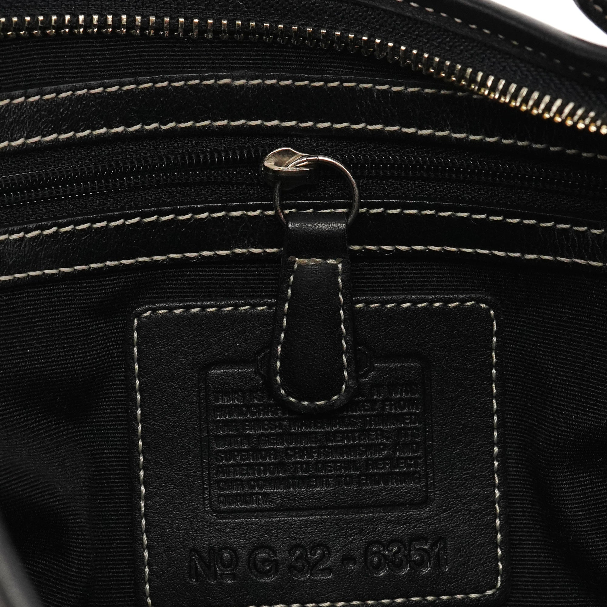 Coach 6351 Grey Black Signature Soho Shoulder Bag