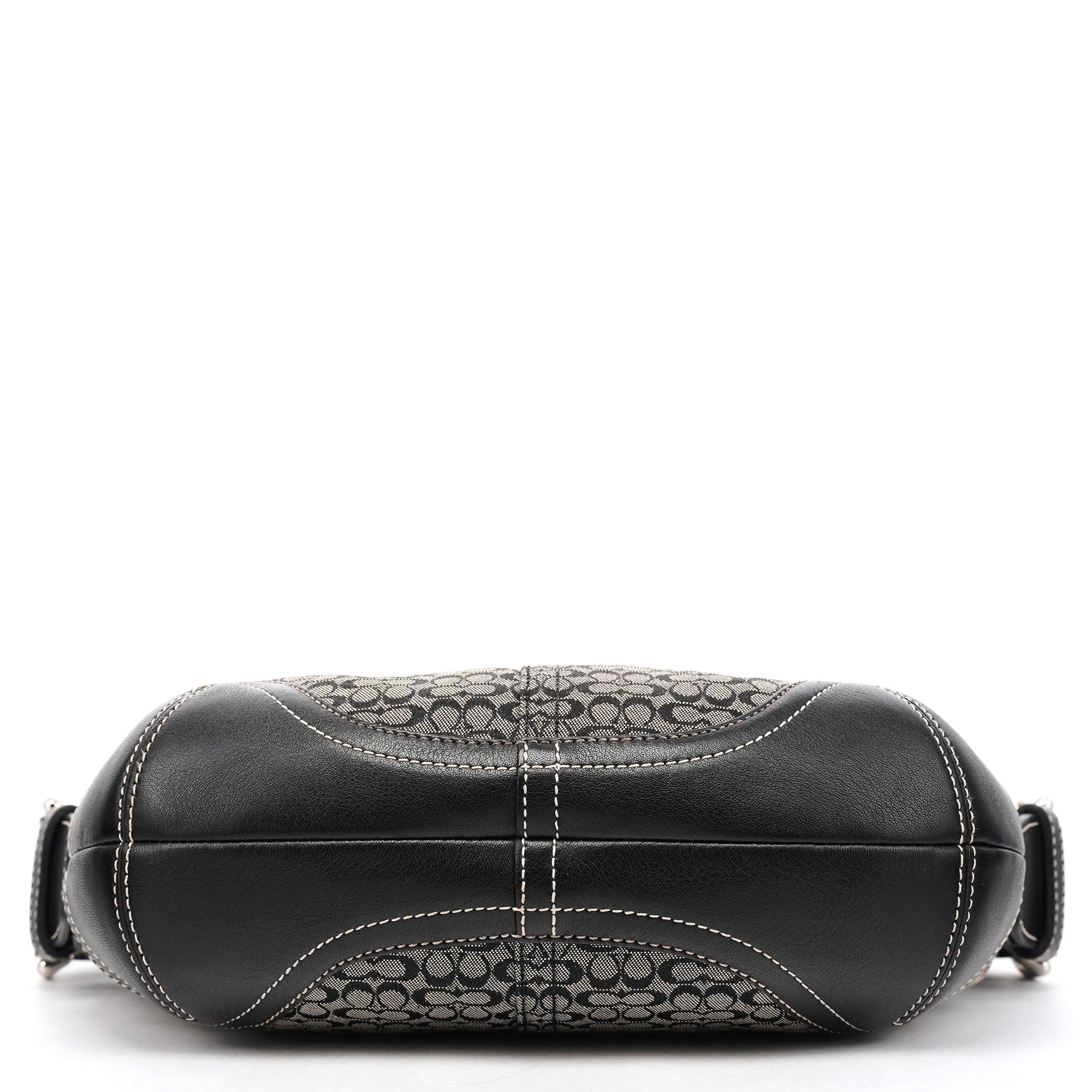 Coach 6351 Grey Black Signature Soho Shoulder Bag