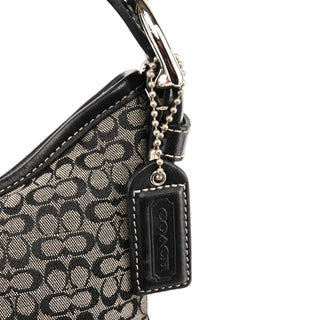 Coach 6351 Grey Black Signature Soho Shoulder Bag