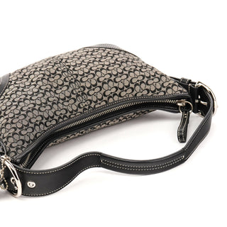 Coach 6351 Grey Black Signature Soho Shoulder Bag