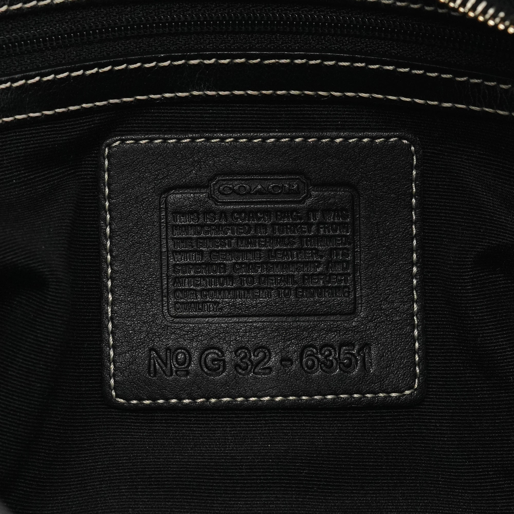 Coach 6351 Grey Black Signature Soho Shoulder Bag