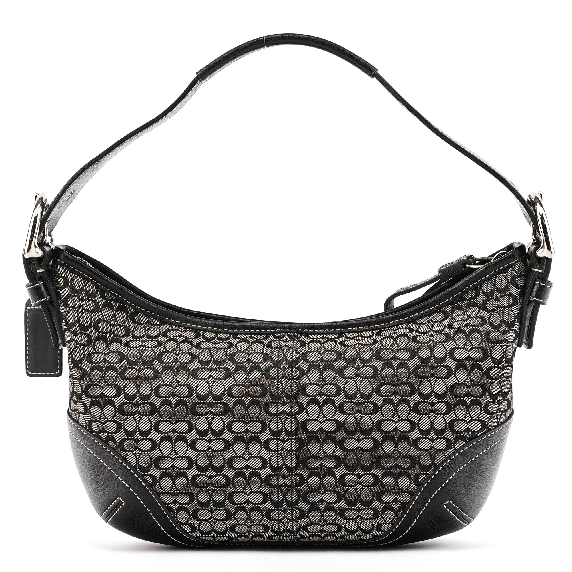 Coach 6351 Grey Black Signature Soho Shoulder Bag