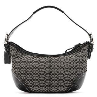 Coach 6351 Grey Black Signature Soho Shoulder Bag