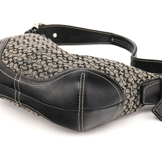 Coach 6351 Grey Black Signature Soho Shoulder Bag