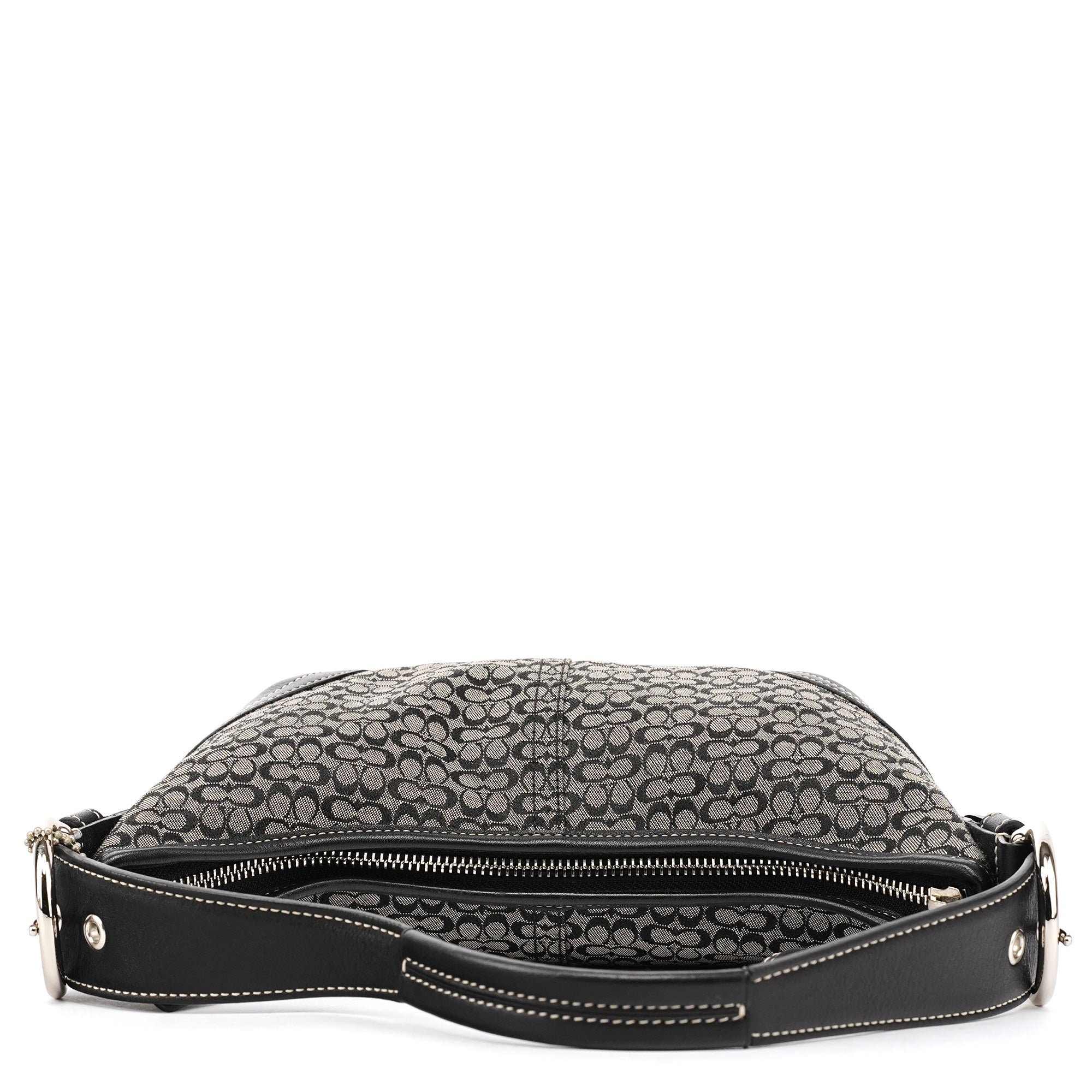 Coach 6351 Grey Black Signature Soho Shoulder Bag