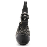 Coach 6351 Grey Black Signature Soho Shoulder Bag
