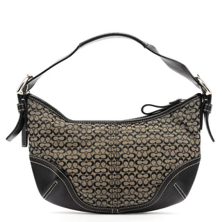 Coach 6351 Grey Black Signature Soho Shoulder Bag