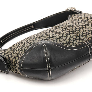 Coach 6351 Grey Black Signature Soho Shoulder Bag