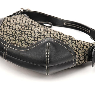 Coach 6351 Grey Black Signature Soho Shoulder Bag