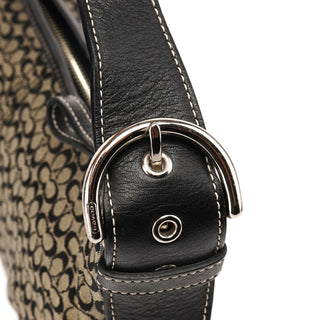 Coach 6351 Grey Black Signature Soho Shoulder Bag