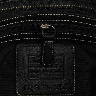 Coach 6351 Grey Black Signature Soho Shoulder Bag