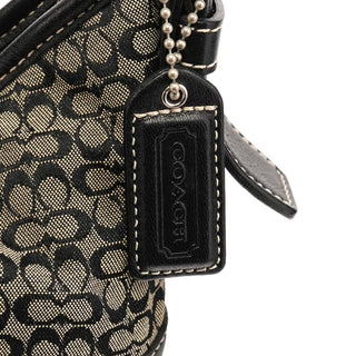 Coach 6351 Grey Black Signature Soho Shoulder Bag