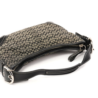 Coach 6351 Grey Black Signature Soho Shoulder Bag