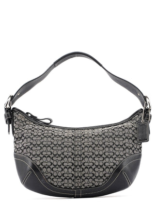 Coach 6351 Grey Mini Signature C Crescent Shoulder Bag