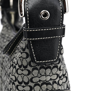 Coach 6351 Grey Signature C Hobo Shoulder Bag