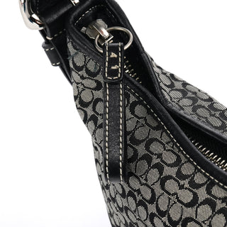 Coach 6351 Grey Signature C Hobo Shoulder Bag