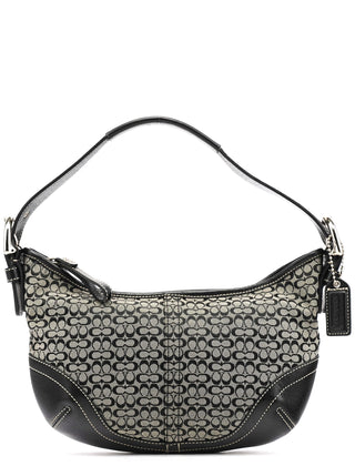 Coach 6351 Grey Signature C Hobo Shoulder Bag