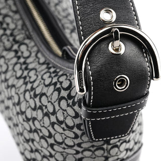 Coach 6351 Grey Signature C Hobo Shoulder Bag