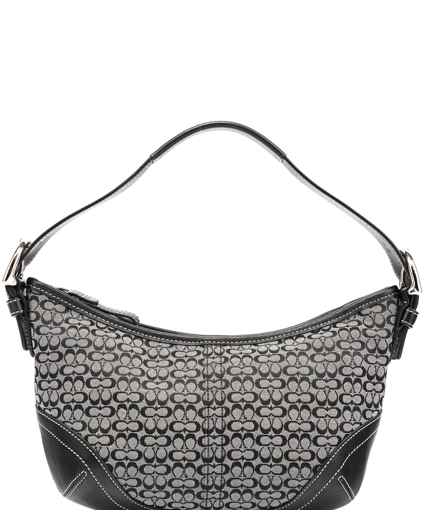 Coach 6351 Grey Signature C Hobo Shoulder Bag