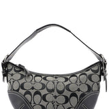 Coach 6351 Grey Signature C Rounded Shoulder Bag