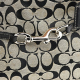 Coach 6352 Grey Black Signature Tote Bag