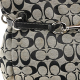 Coach 6352 Grey Black Signature Tote Bag