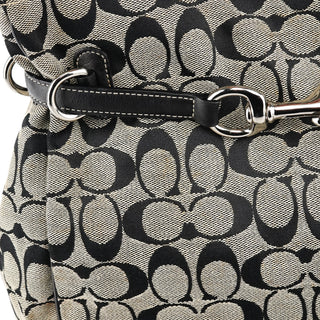 Coach 6352 Grey Black Signature Tote Bag