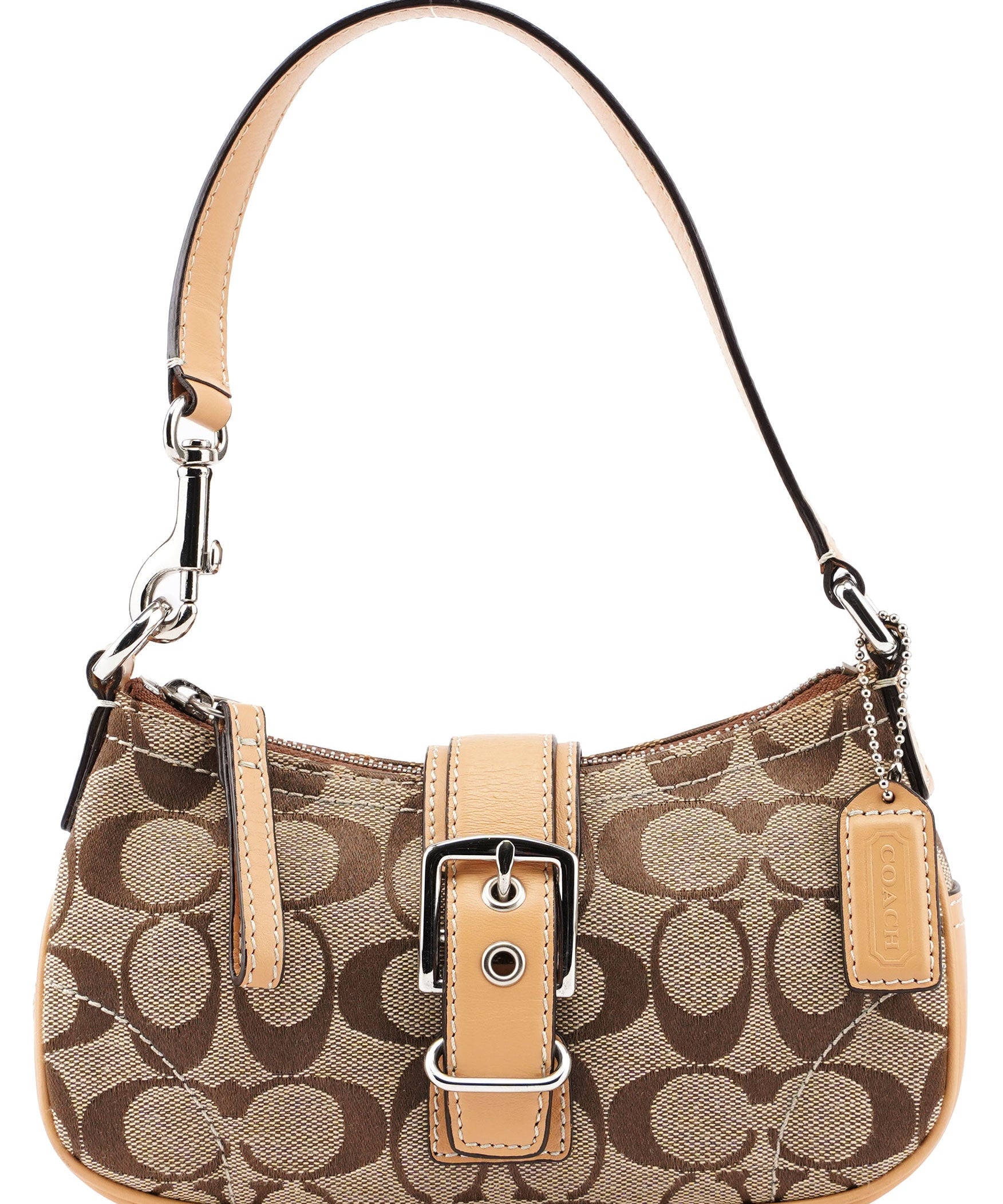 Coach 6362 Beige Signature C Soho Shoulder Bag