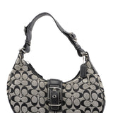 Coach 6363 Grey Signature C Crescent Soho Shoulder Bag