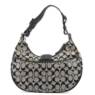 Coach 6363 Grey Signature C Crescent Soho Shoulder Bag