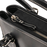 Coach 6366 Black Signature Canvas Soho Tote Bag